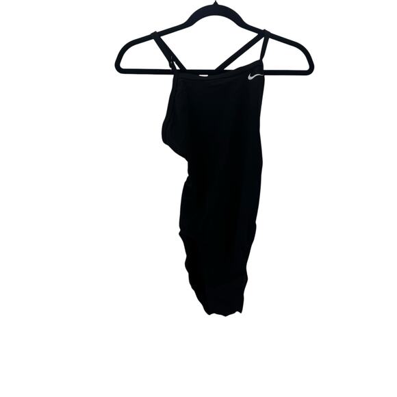 Nike Hydrastrong Racerback Cut-Out One Piece Swimsuit Black Size 4 NWT - Picture 6 of 10
